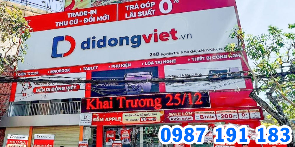 Mẫu bảng hiệu cửa hàng Di Động Việt 02