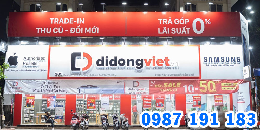 Mẫu bảng hiệu cửa hàng Di Động Việt 07