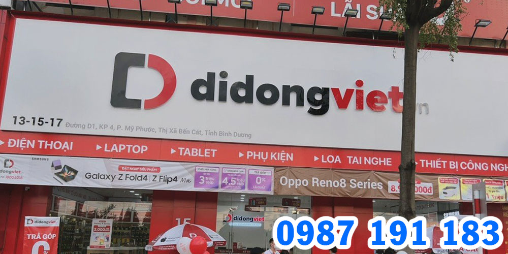 Mẫu bảng hiệu cửa hàng Di Động Việt 13