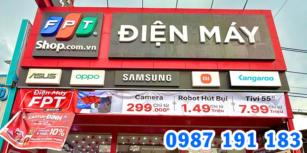 Thi công bảng hiệu đồng bộ sẽ giúp khách hàng dễ dàng nhận diện được thương hiệu
