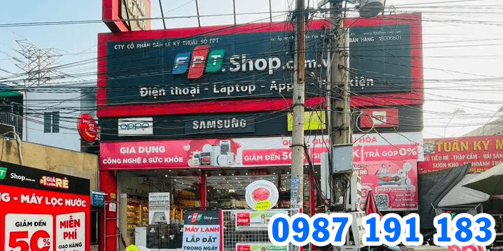 Mẫu bảng hiệu cửa hàng điện máy FPT Shop 04