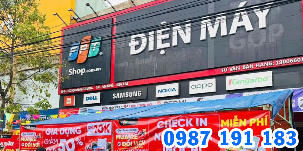 Mẫu bảng hiệu cửa hàng điện máy FPT Shop 08