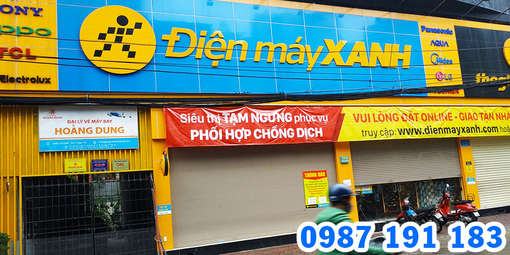 Mẫu bảng hiệu cửa hàng Điện Máy Xanh 02