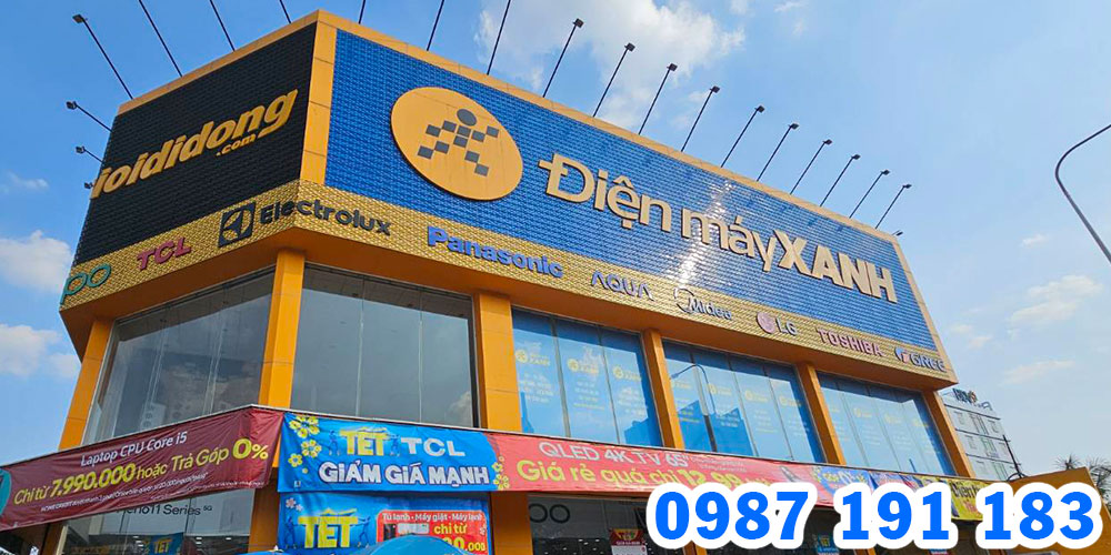 Mẫu bảng hiệu cửa hàng Điện Máy Xanh 05