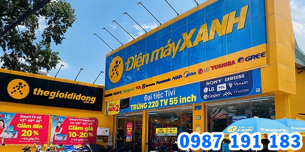 Mẫu bảng hiệu cửa hàng Điện Máy Xanh 09