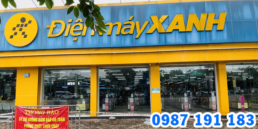 Mẫu bảng hiệu cửa hàng Điện Máy Xanh 10