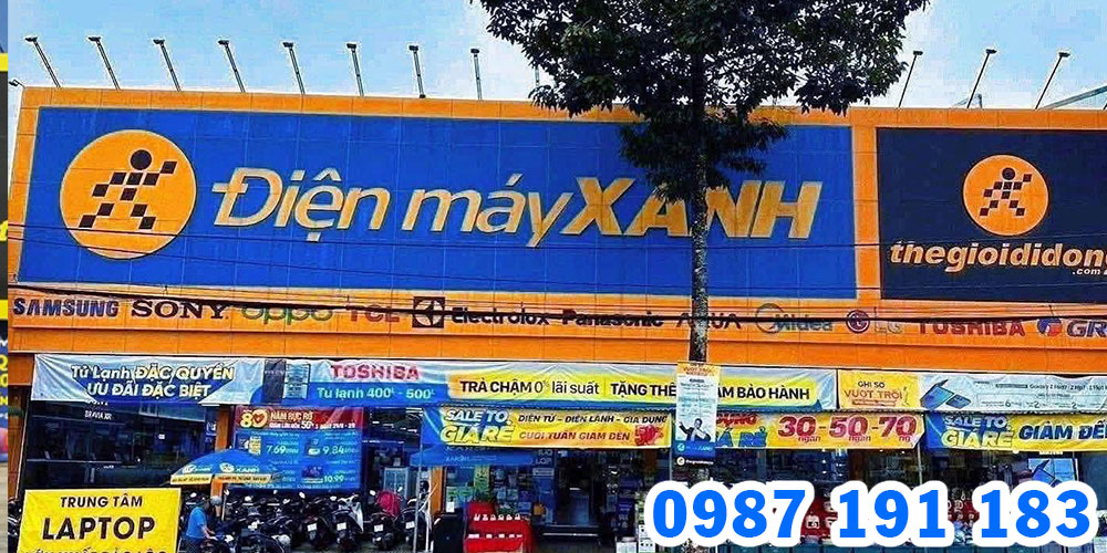 Mẫu bảng hiệu cửa hàng Điện Máy Xanh 12
