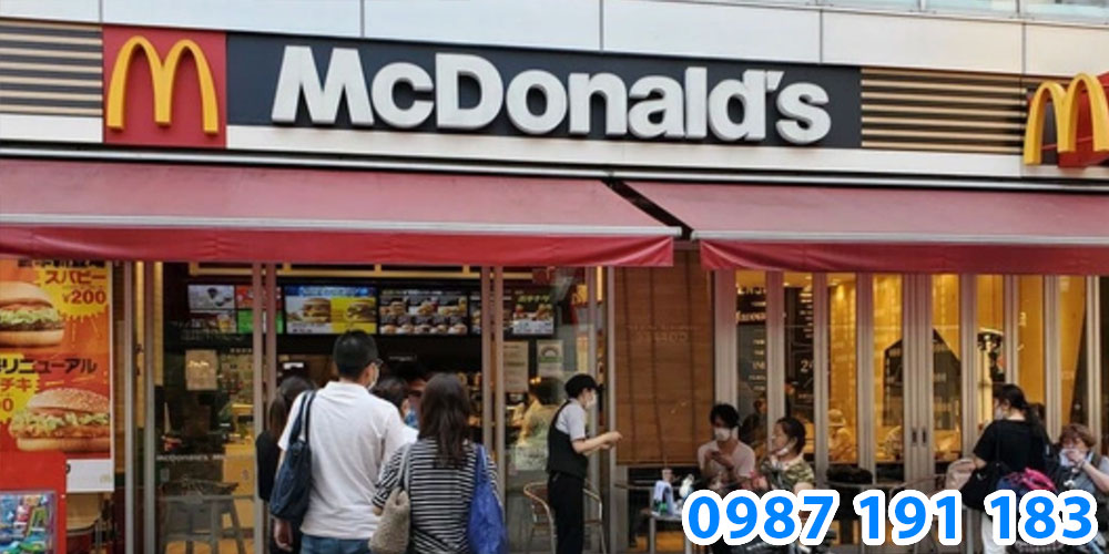 Mẫu bảng hiệu cửa hàng đồ ăn nhanh McDonald's 03