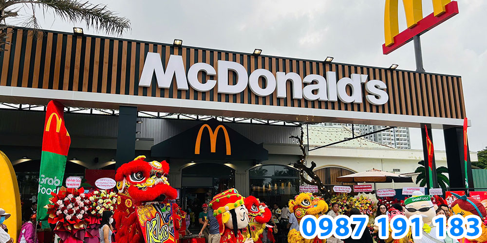 Mẫu bảng hiệu cửa hàng đồ ăn nhanh McDonald's 07