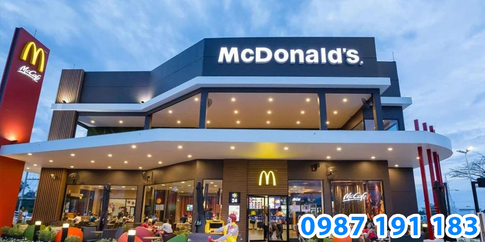 Mẫu bảng hiệu cửa hàng đồ ăn nhanh McDonald's 08