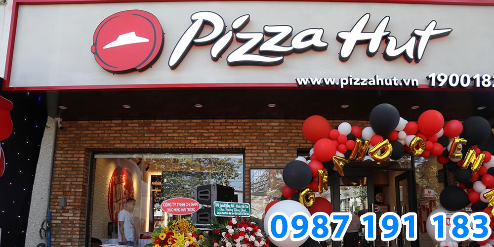 Mẫu bảng hiệu cửa hàng fast food PizzaHut 04
