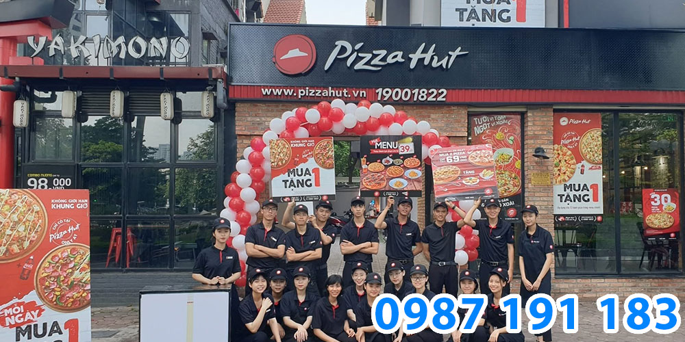 Mẫu bảng hiệu cửa hàng fast food PizzaHut 05