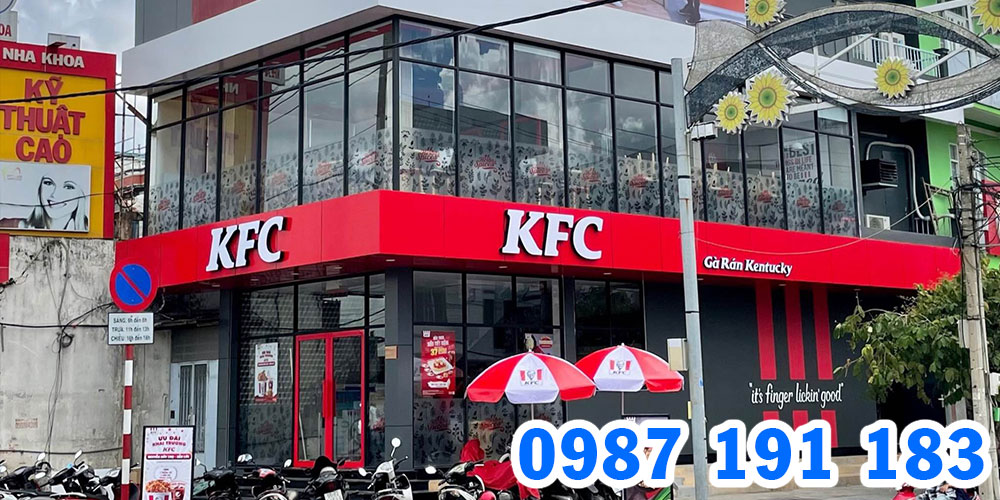 Mẫu bảng hiệu cửa hàng gà rán KFC 02
