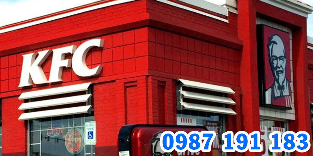 Mẫu bảng hiệu cửa hàng gà rán KFC 03