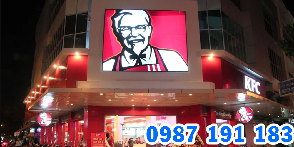 Mẫu bảng hiệu cửa hàng gà rán KFC 07
