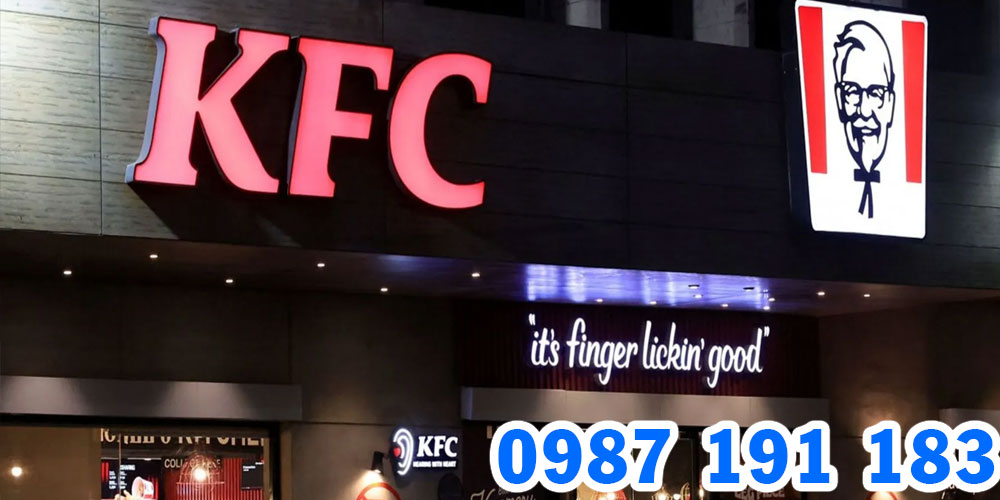 Mẫu bảng hiệu cửa hàng gà rán KFC 09