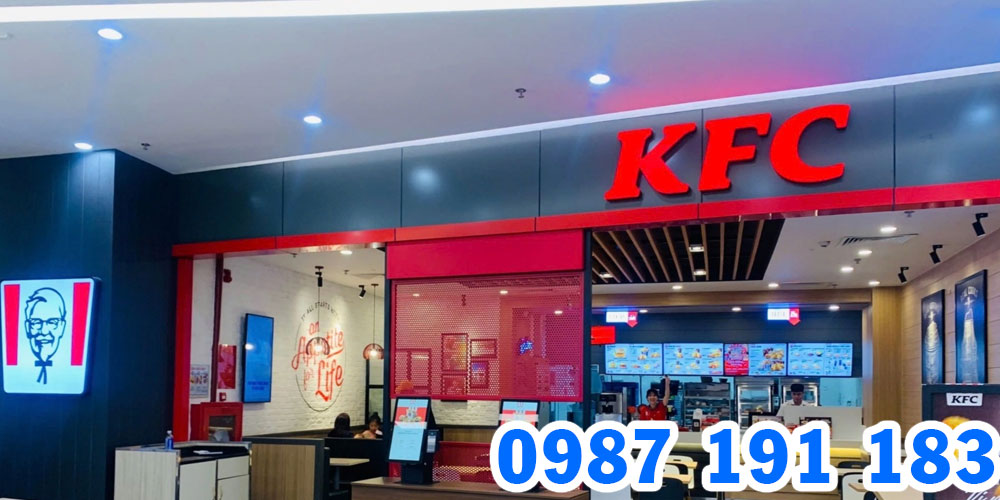 Mẫu bảng hiệu cửa hàng gà rán KFC 11