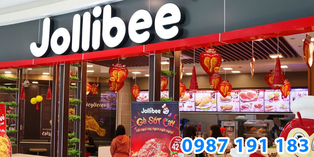 Mẫu bảng hiệu cửa hàng thức ăn nhanh Jollibee 03