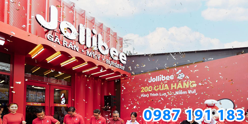 Mẫu bảng hiệu cửa hàng thức ăn nhanh Jollibee 10