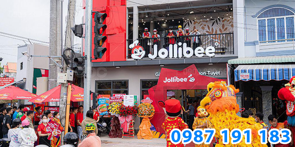 Mẫu bảng hiệu cửa hàng thức ăn nhanh Jollibee 12