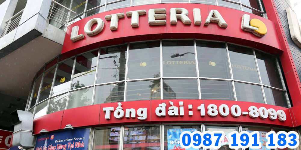 Mẫu bảng hiệu đồ ăn nhanh Lotteria 02