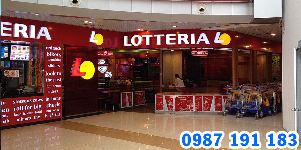 Mẫu bảng hiệu đồ ăn nhanh Lotteria 05