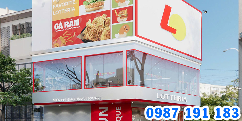 Mẫu bảng hiệu đồ ăn nhanh Lotteria 06