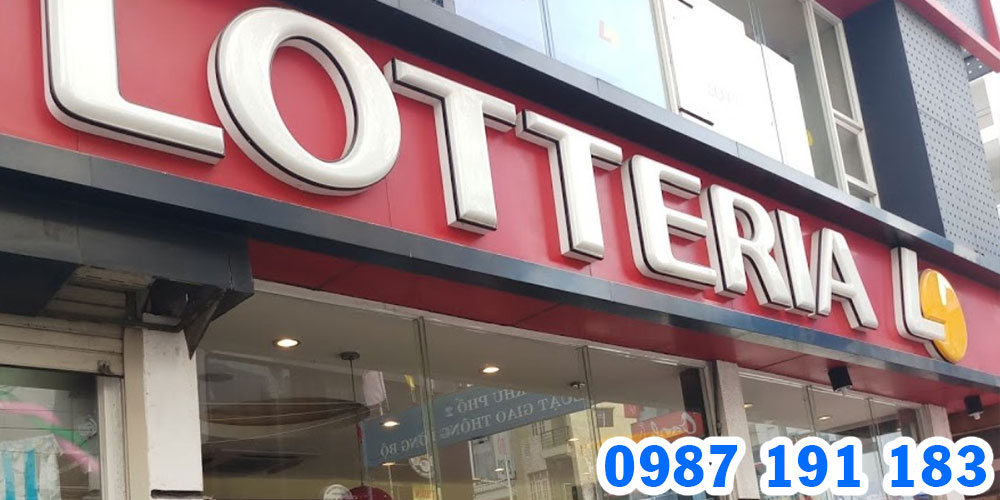 Mẫu bảng hiệu đồ ăn nhanh Lotteria 07