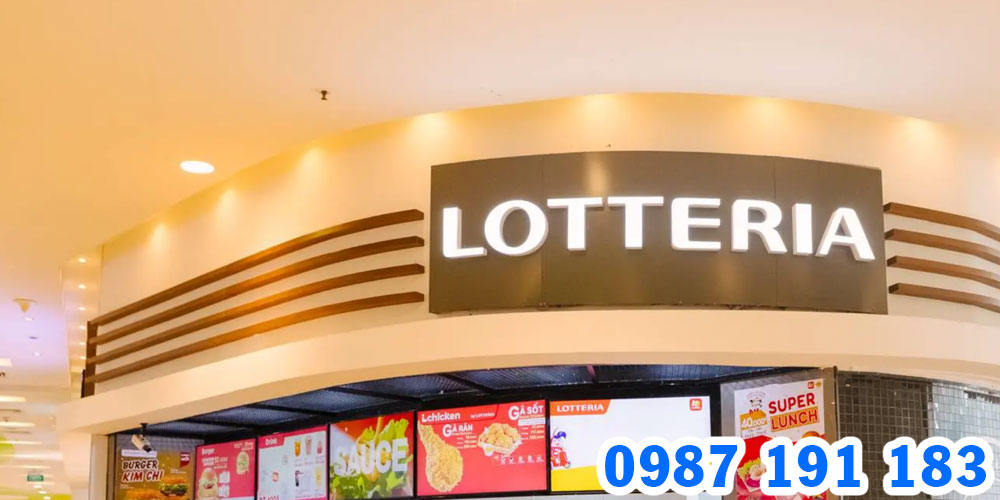 Mẫu bảng hiệu đồ ăn nhanh Lotteria 09