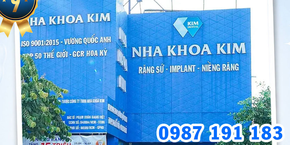 Mẫu bảng hiệu chuỗi phòng khám nha khoa Kim 02
