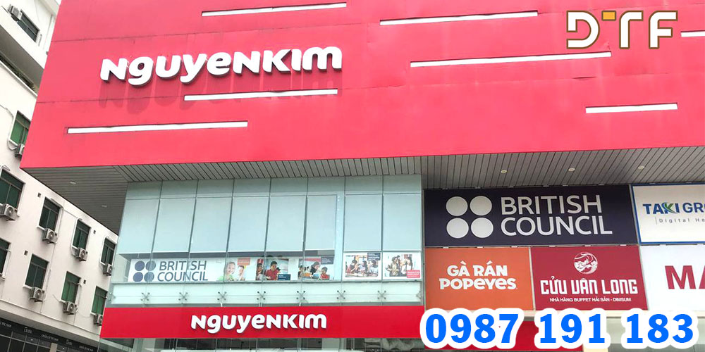 Mẫu bảng hiệu siêu thị điện máy Nguyễn Kim 01