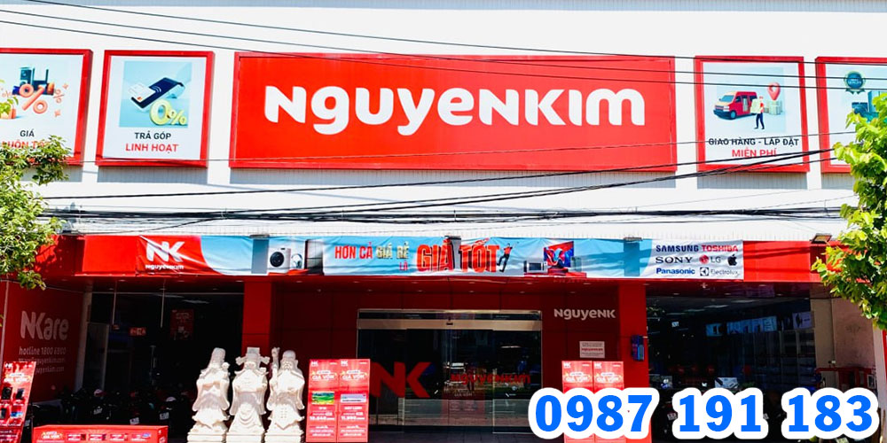 Mẫu bảng hiệu siêu thị điện máy Nguyễn Kim 03