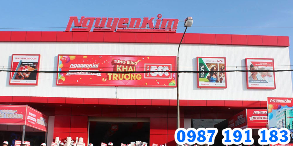 Mẫu bảng hiệu siêu thị điện máy Nguyễn Kim 05