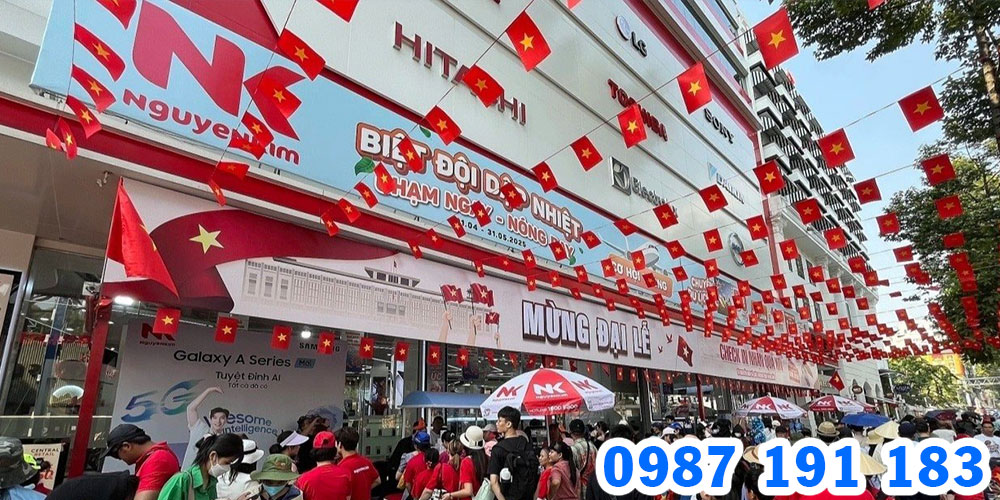Mẫu bảng hiệu siêu thị điện máy Nguyễn Kim 06