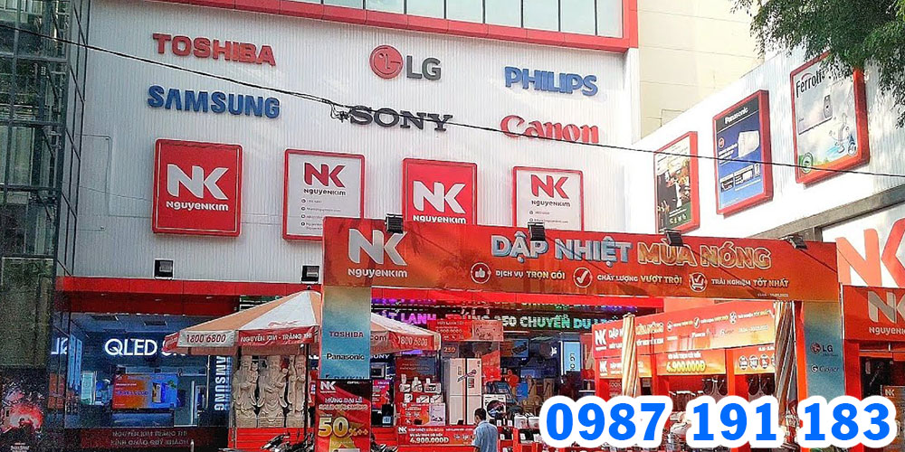Mẫu bảng hiệu siêu thị điện máy Nguyễn Kim 07