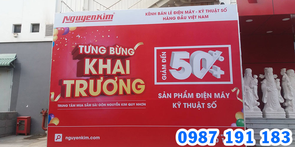 Mẫu bảng hiệu siêu thị điện máy Nguyễn Kim 09