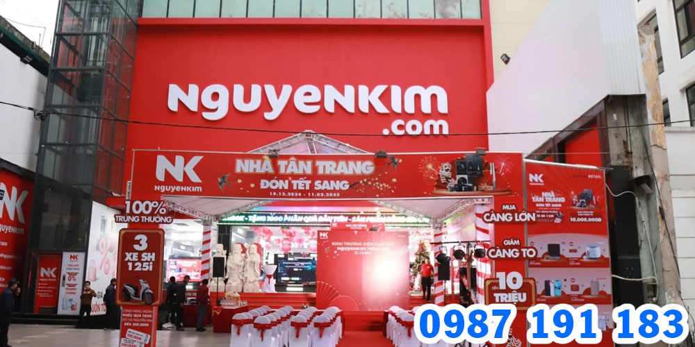 Nhận thi công bảng hiệu chuỗi siêu thị điện máy Nguyễn Kim