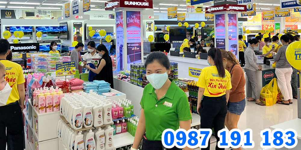 Mẫu bảng hiệu siêu thị điện máy - nội thất Chợ Lớn 05
