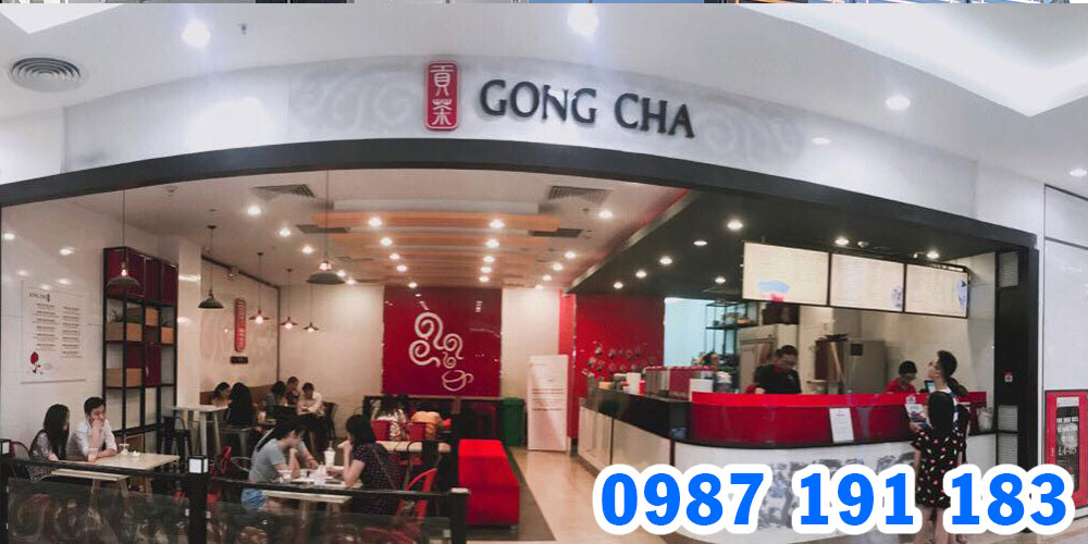 Mẫu bảng hiệu trà sữa Gong Cha 07