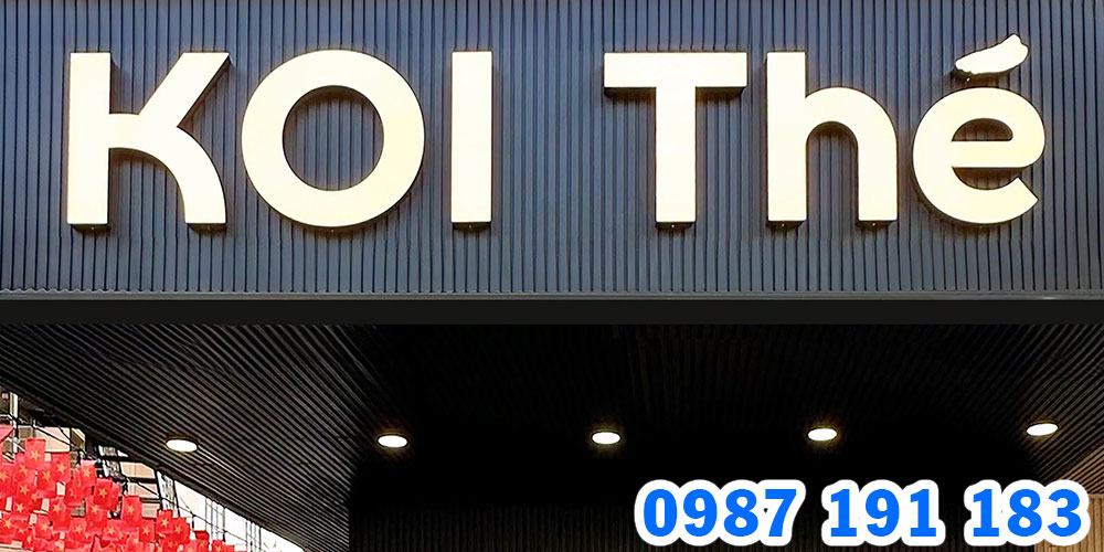 Mẫu bảng hiệu trà sữa Koi Thé 03