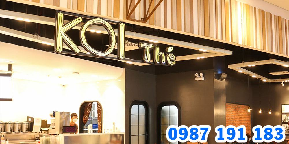 Mẫu bảng hiệu trà sữa Koi Thé 05