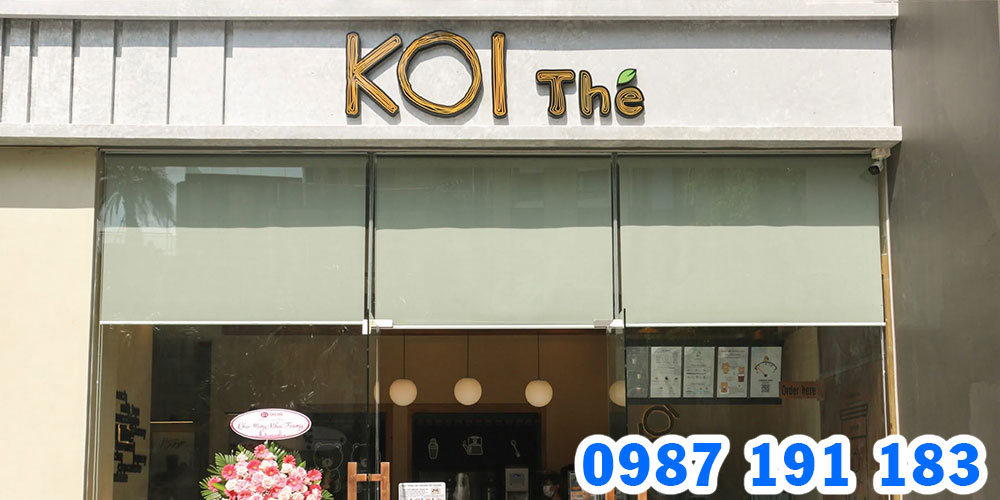 Mẫu bảng hiệu trà sữa Koi Thé 06