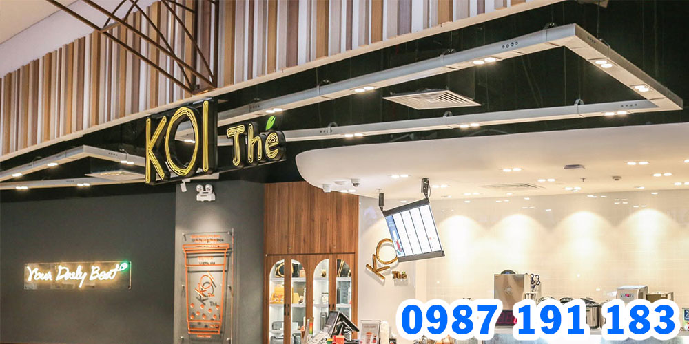 Mẫu bảng hiệu trà sữa Koi Thé 07