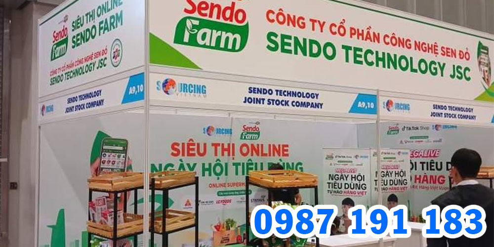 Gian hàng hội chợ sẽ giúp thương hiệu giới thiệu các mặt hàng mới tới khách hàng