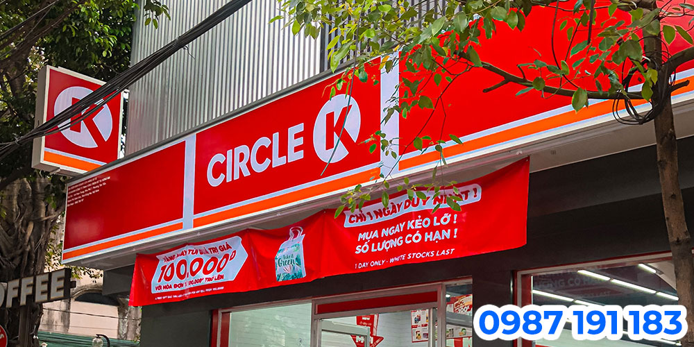 Mẫu bảng hiệu mặt tiền Circle K