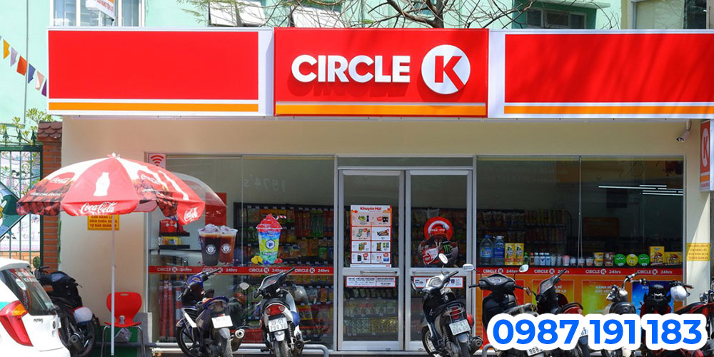 Mẫu bảng hiệu cửa hàng tiện lợi Circle K 03