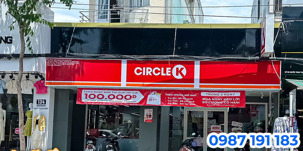 Mẫu bảng hiệu cửa hàng tiện lợi Circle K 04