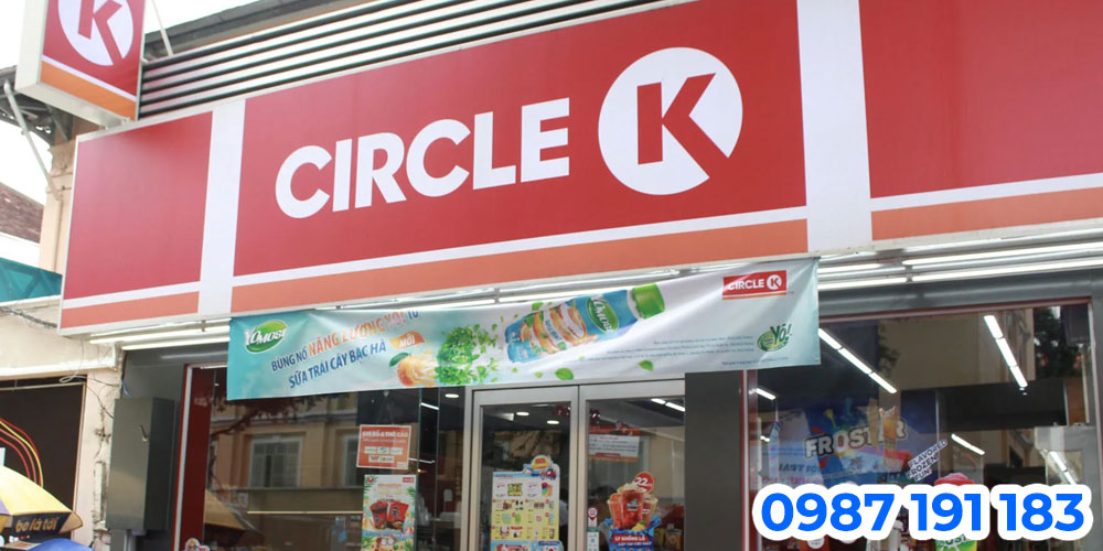 Mẫu bảng hiệu cửa hàng tiện lợi Circle K 07