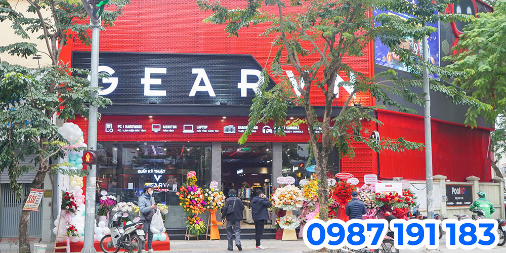 Nhận thi công bảng hiệu chuỗi cửa hàng PC GearVN TPHCM