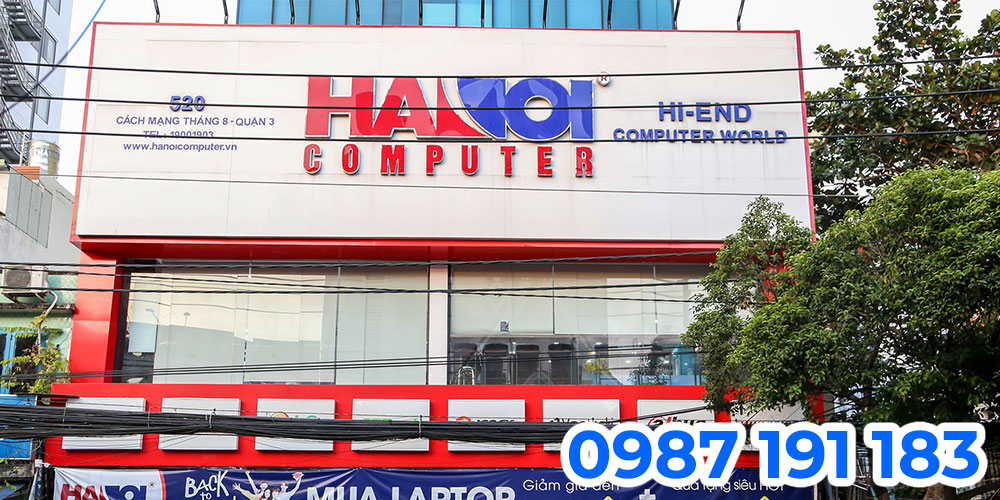 Bảng hiệu HACOM được làm bằng các chất liệu chúng tôi đã liệt kê